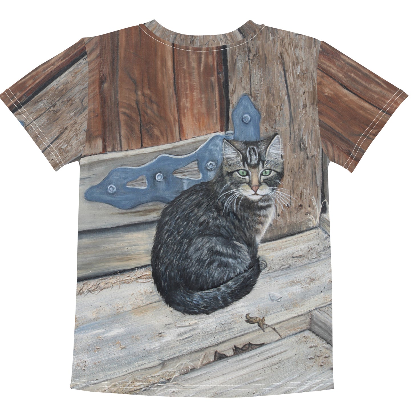 Kids crew neck t-shirt Miss Bonnie Barn Cat