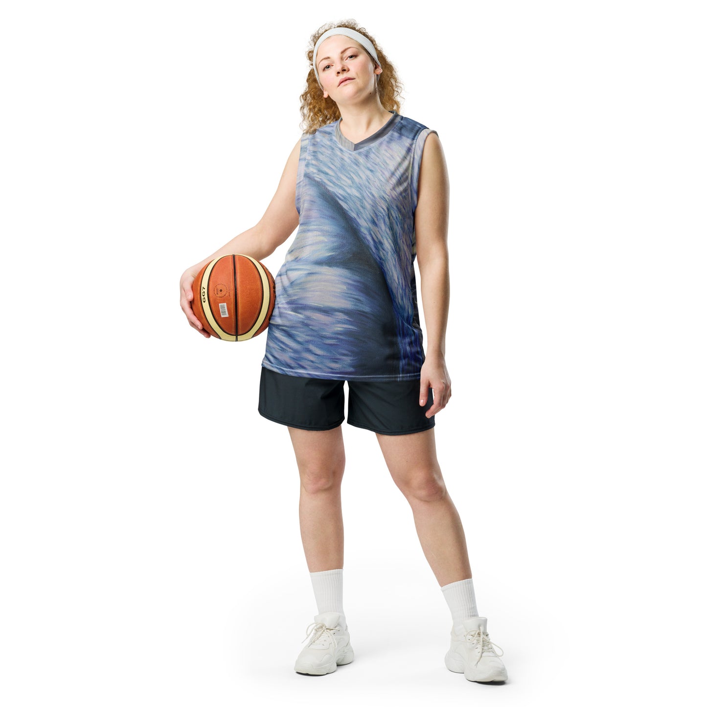 Recycled unisex basketball jersey