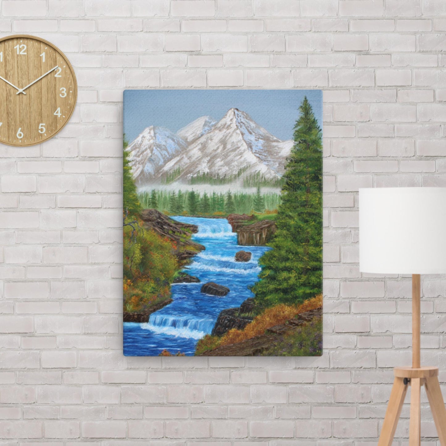 Canvas Print Snow Run Off – Transform Your Space with the Power and Serenity of Nature! 🌲❄️ #CanvasArt #HomeDecor #MountainLife