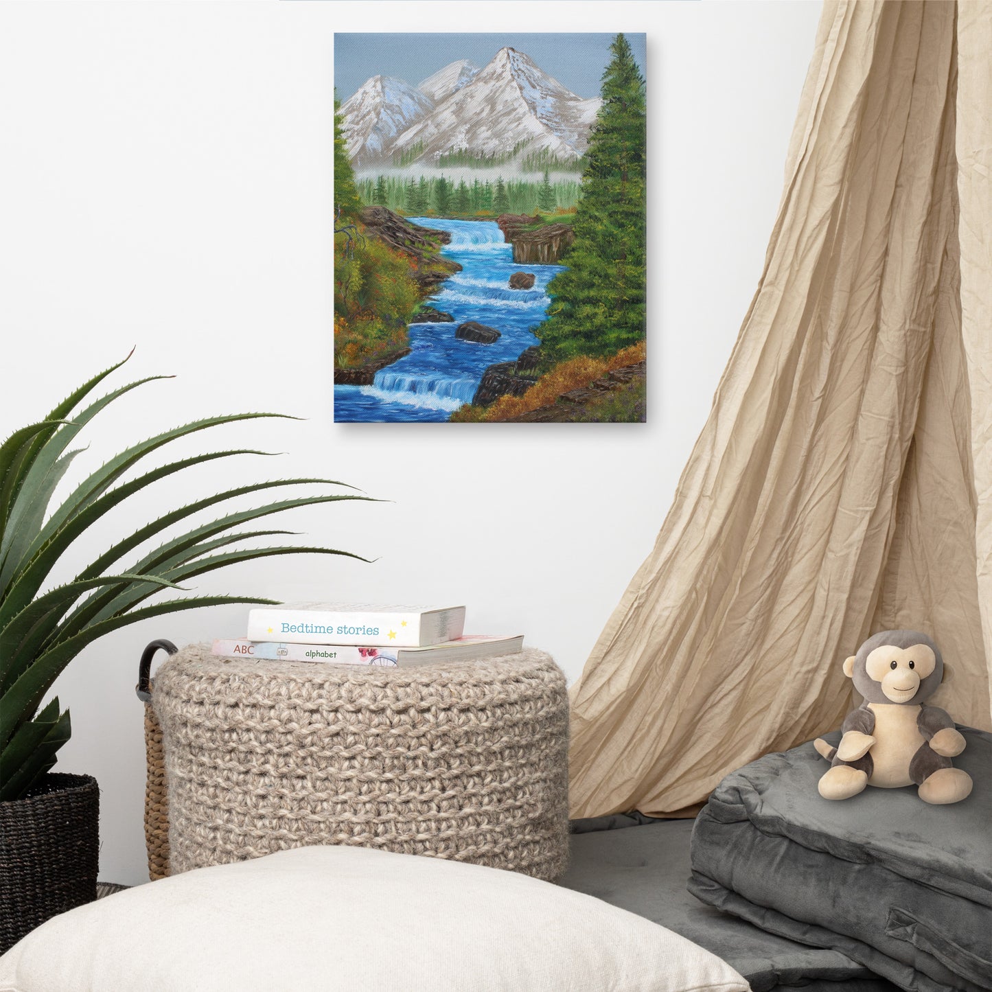 Canvas Print Snow Run Off – Transform Your Space with the Power and Serenity of Nature! 🌲❄️ #CanvasArt #HomeDecor #MountainLife