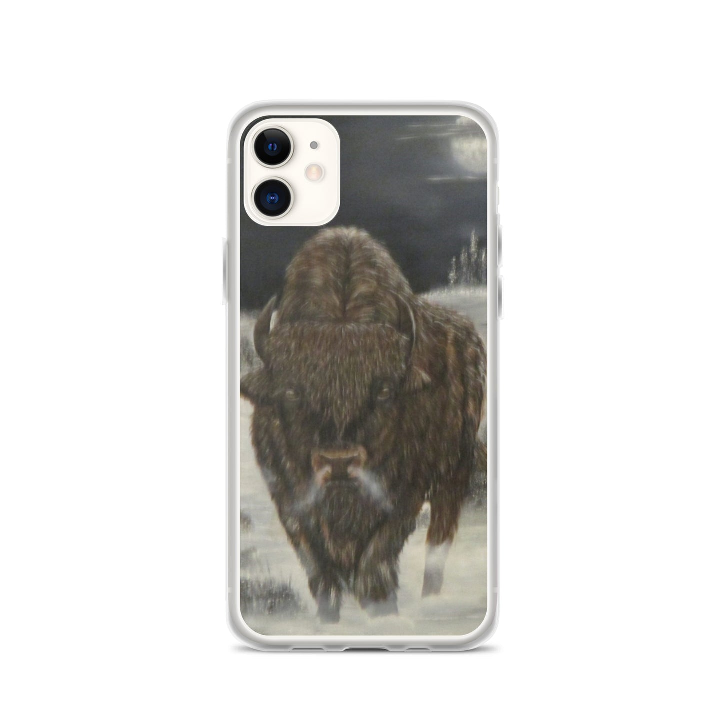 Clear Case for iPhone® Bison Full Moon