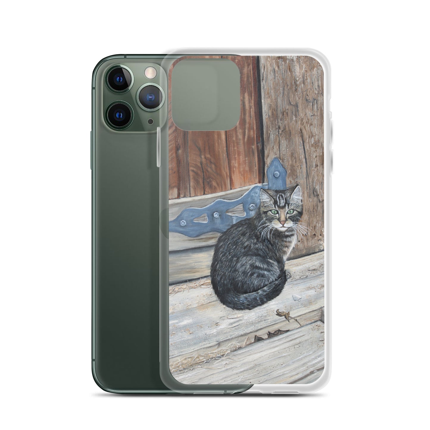 Clear Case for iPhone® Miss Bonnie Barn Cat