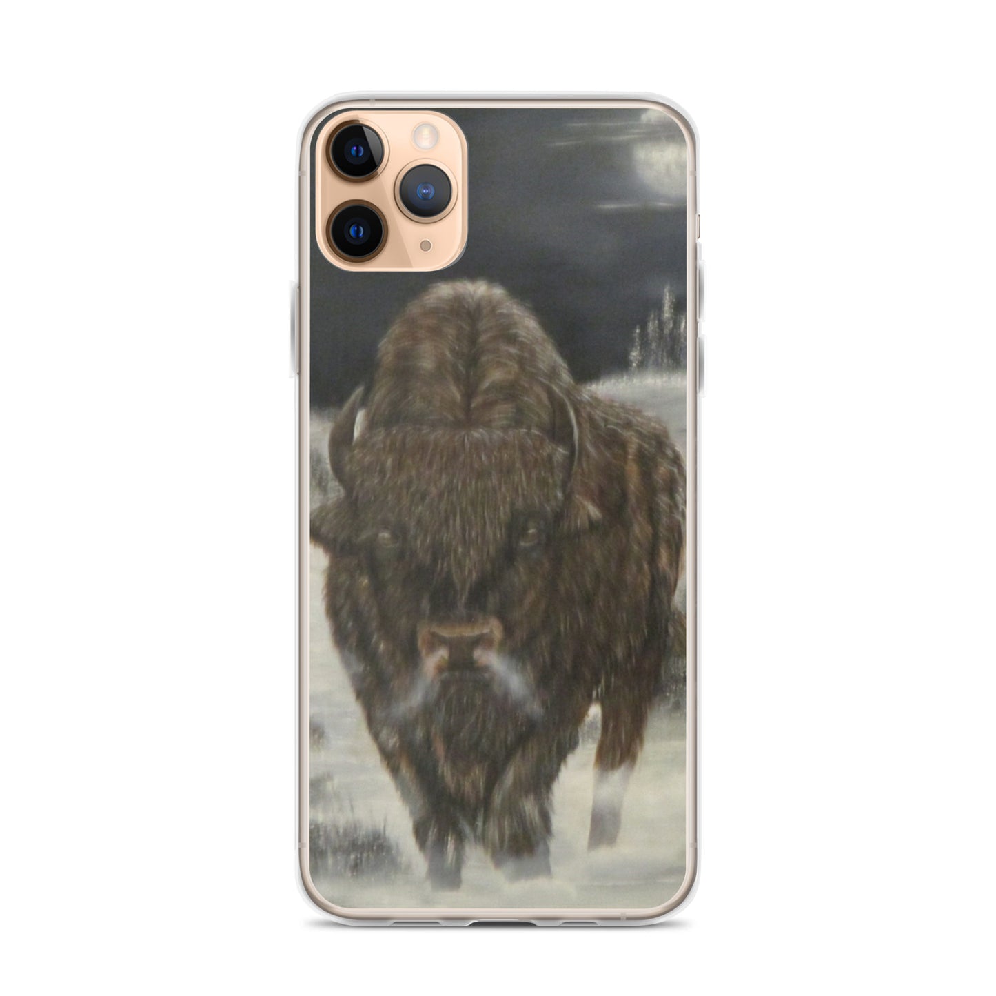 Clear Case for iPhone® Bison Full Moon