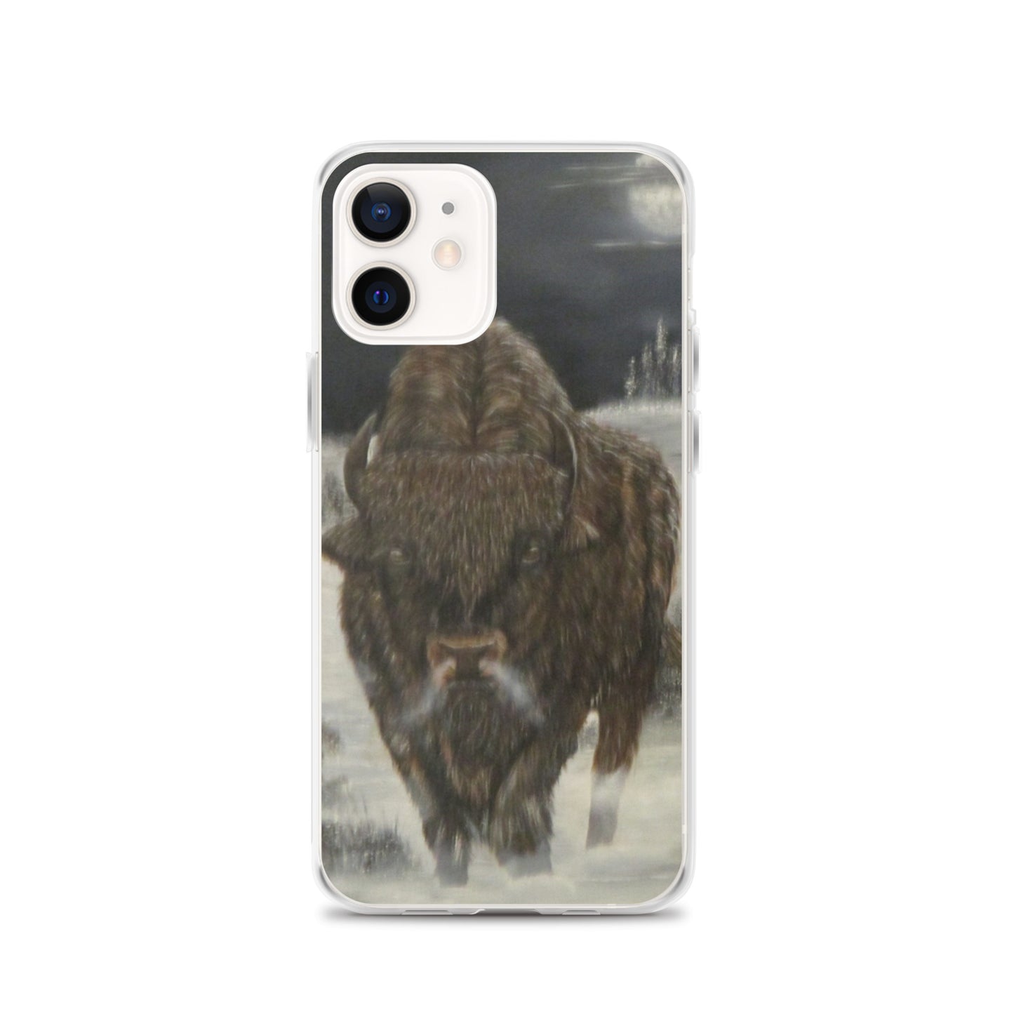 Clear Case for iPhone® Bison Full Moon