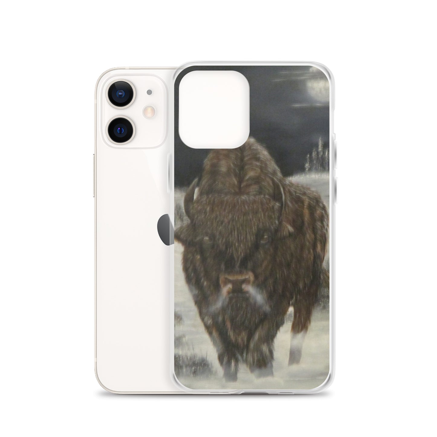 Clear Case for iPhone® Bison Full Moon