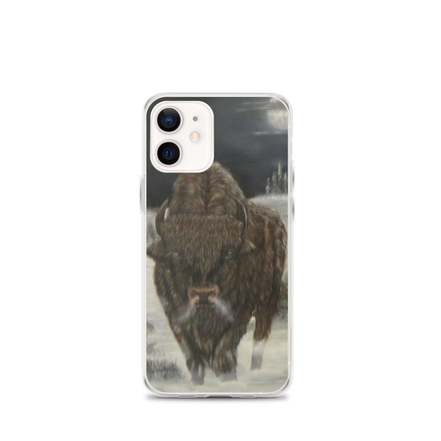 Clear Case for iPhone® Bison Full Moon