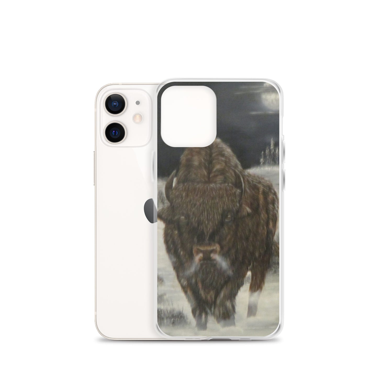 Clear Case for iPhone® Bison Full Moon