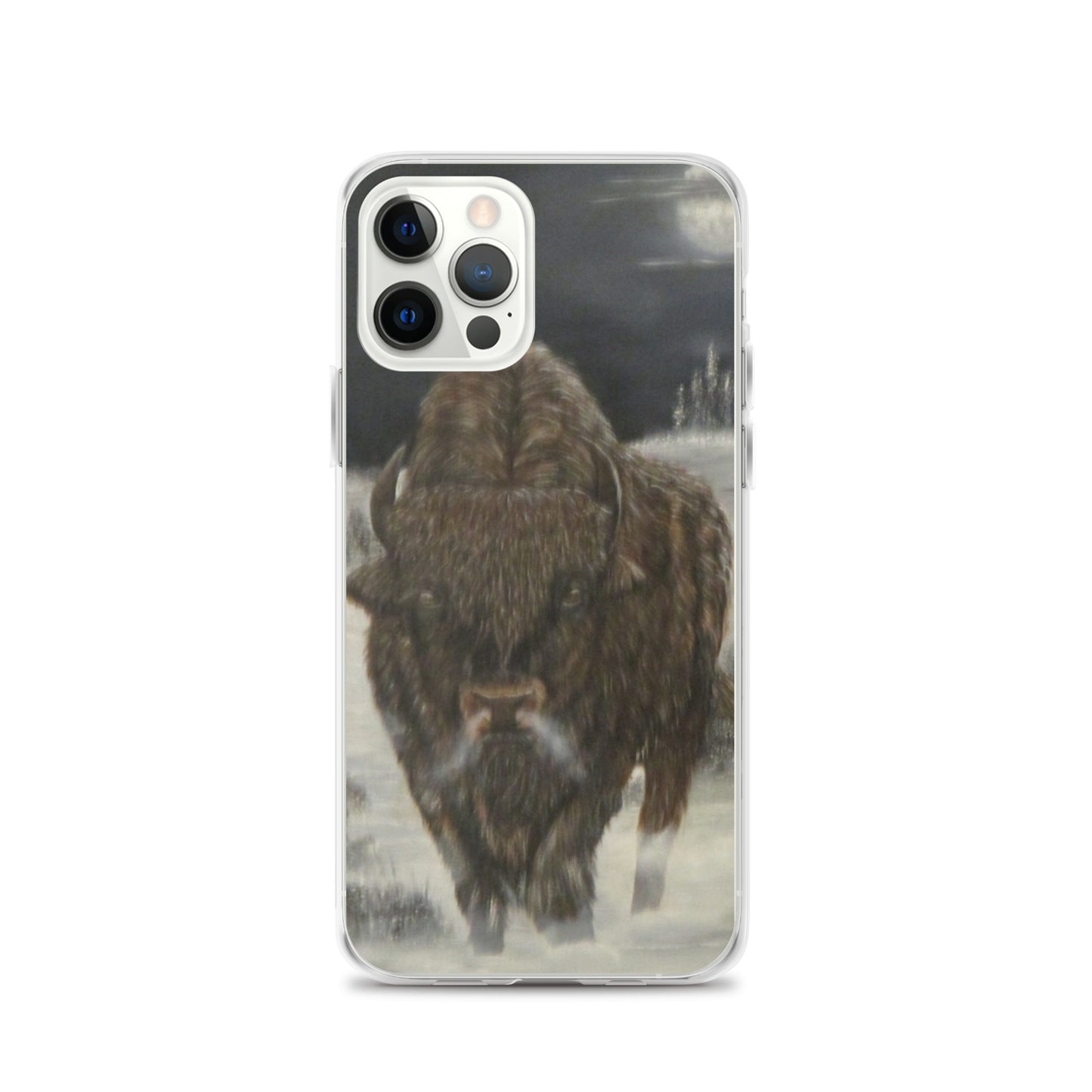 Clear Case for iPhone® Bison Full Moon