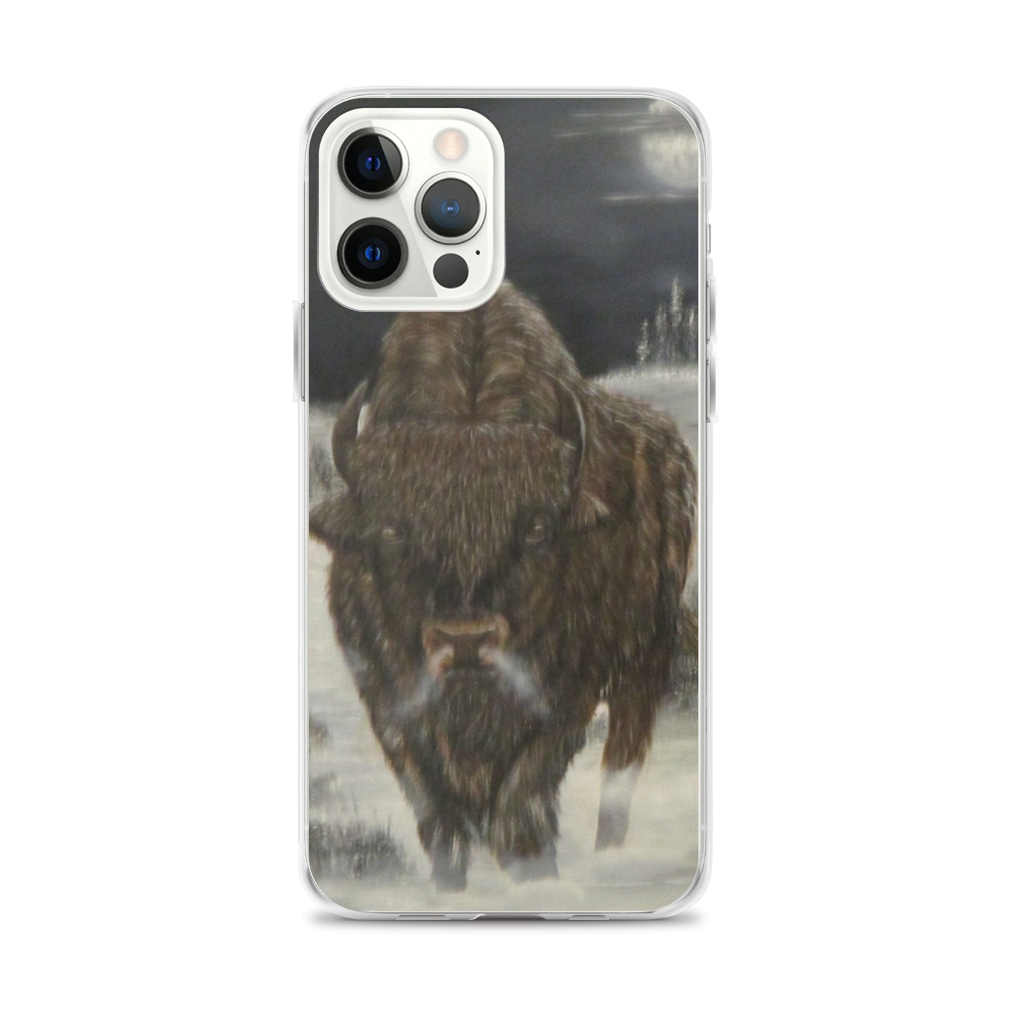 Clear Case for iPhone® Bison Full Moon