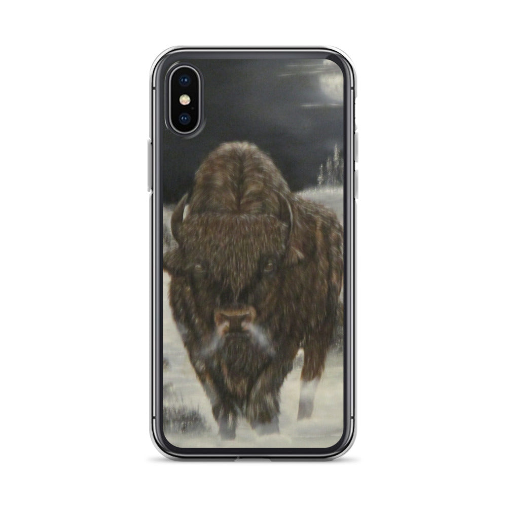 Clear Case for iPhone® Bison Full Moon