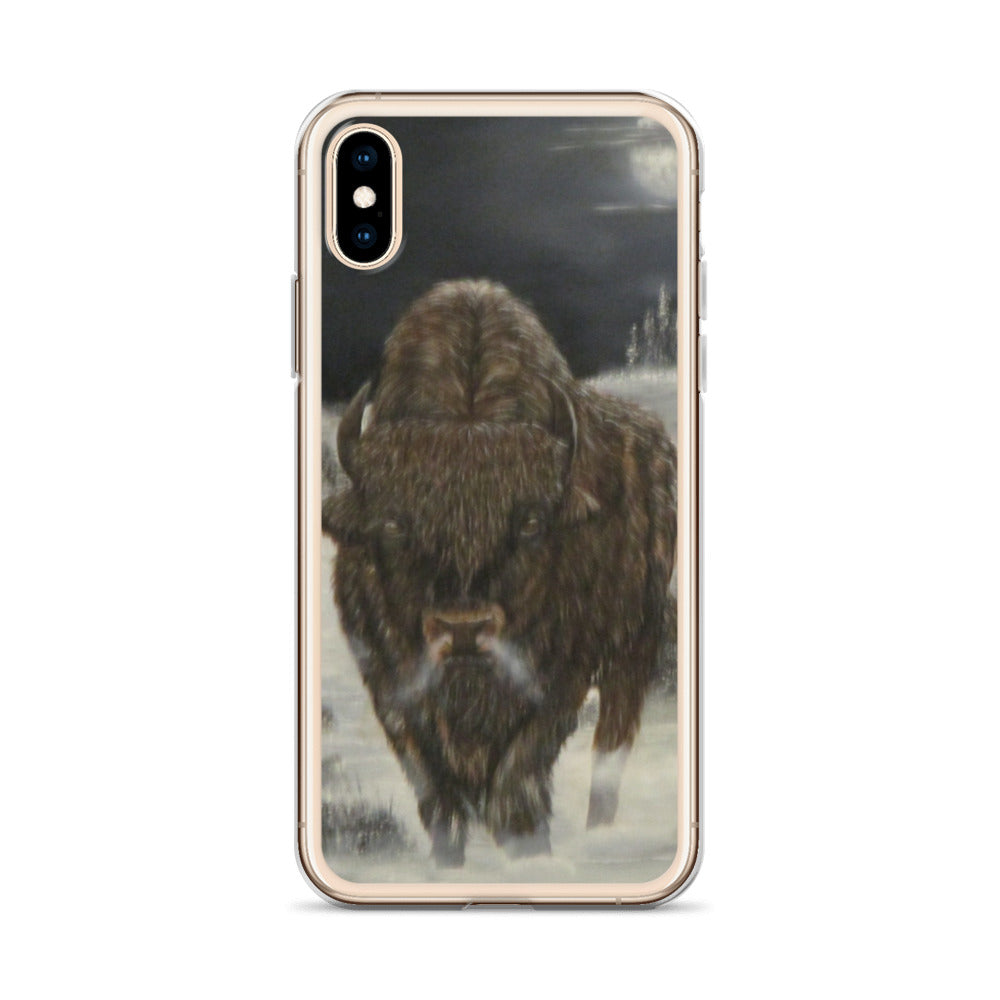 Clear Case for iPhone® Bison Full Moon