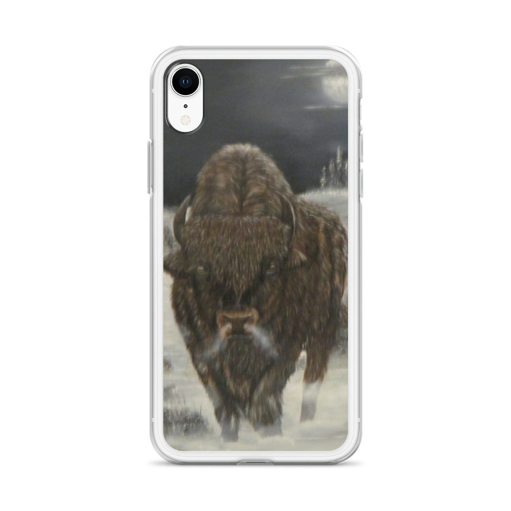 Clear Case for iPhone® Bison Full Moon