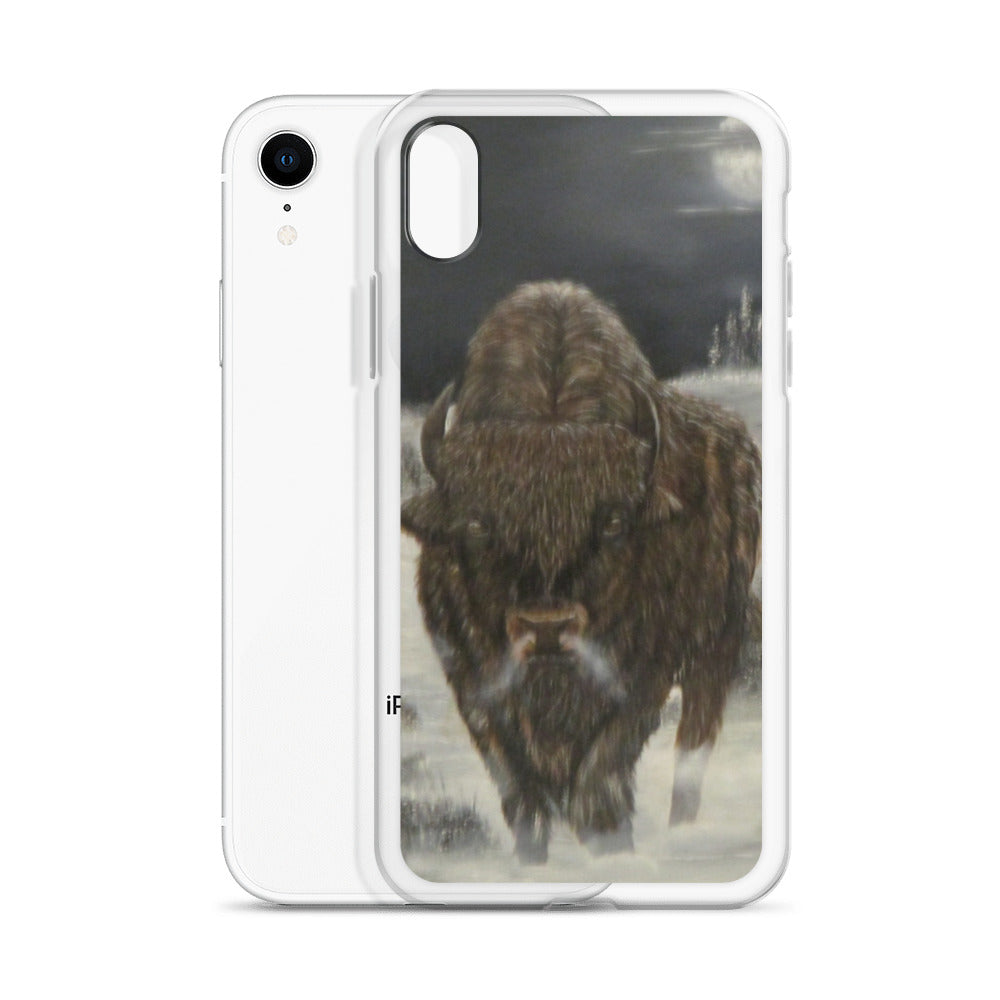 Clear Case for iPhone® Bison Full Moon