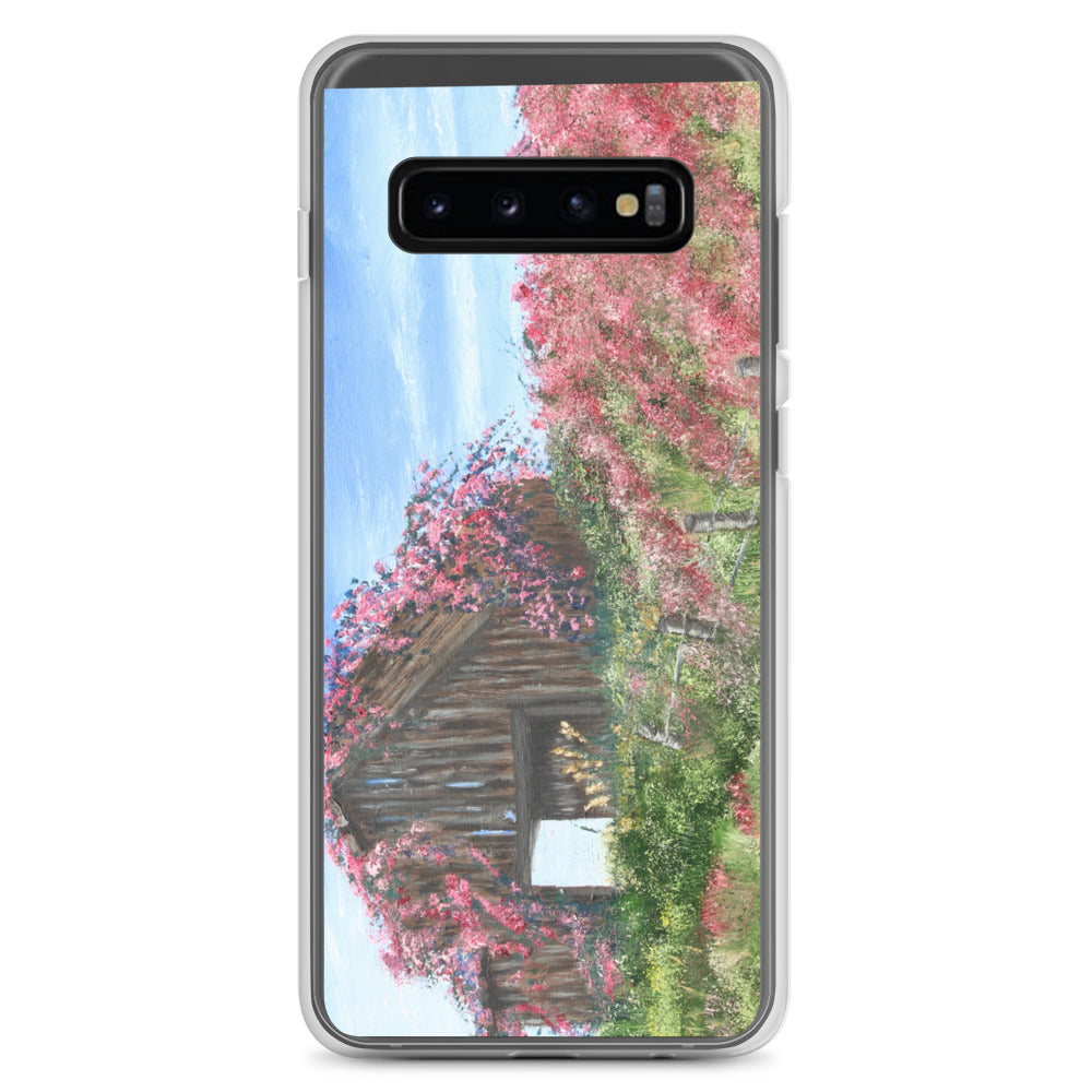 Clear Case for Samsung® Barn covered in roses