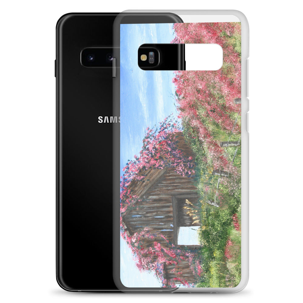 Clear Case for Samsung® Barn covered in roses