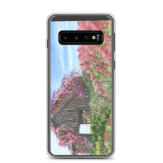 Clear Case for Samsung® Barn covered in roses