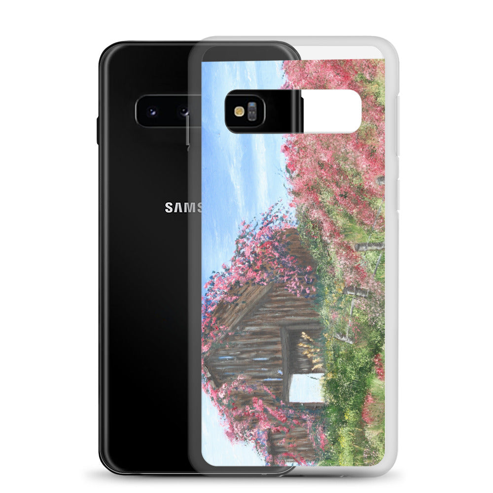 Clear Case for Samsung® Barn covered in roses