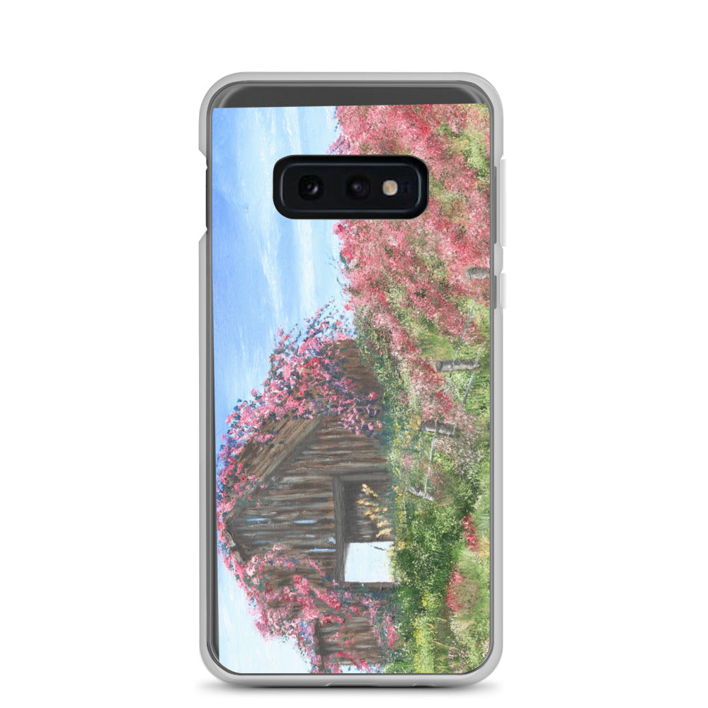 Clear Case for Samsung® Barn covered in roses