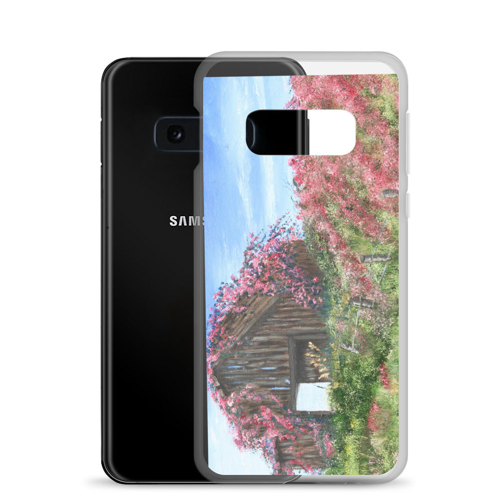 Clear Case for Samsung® Barn covered in roses