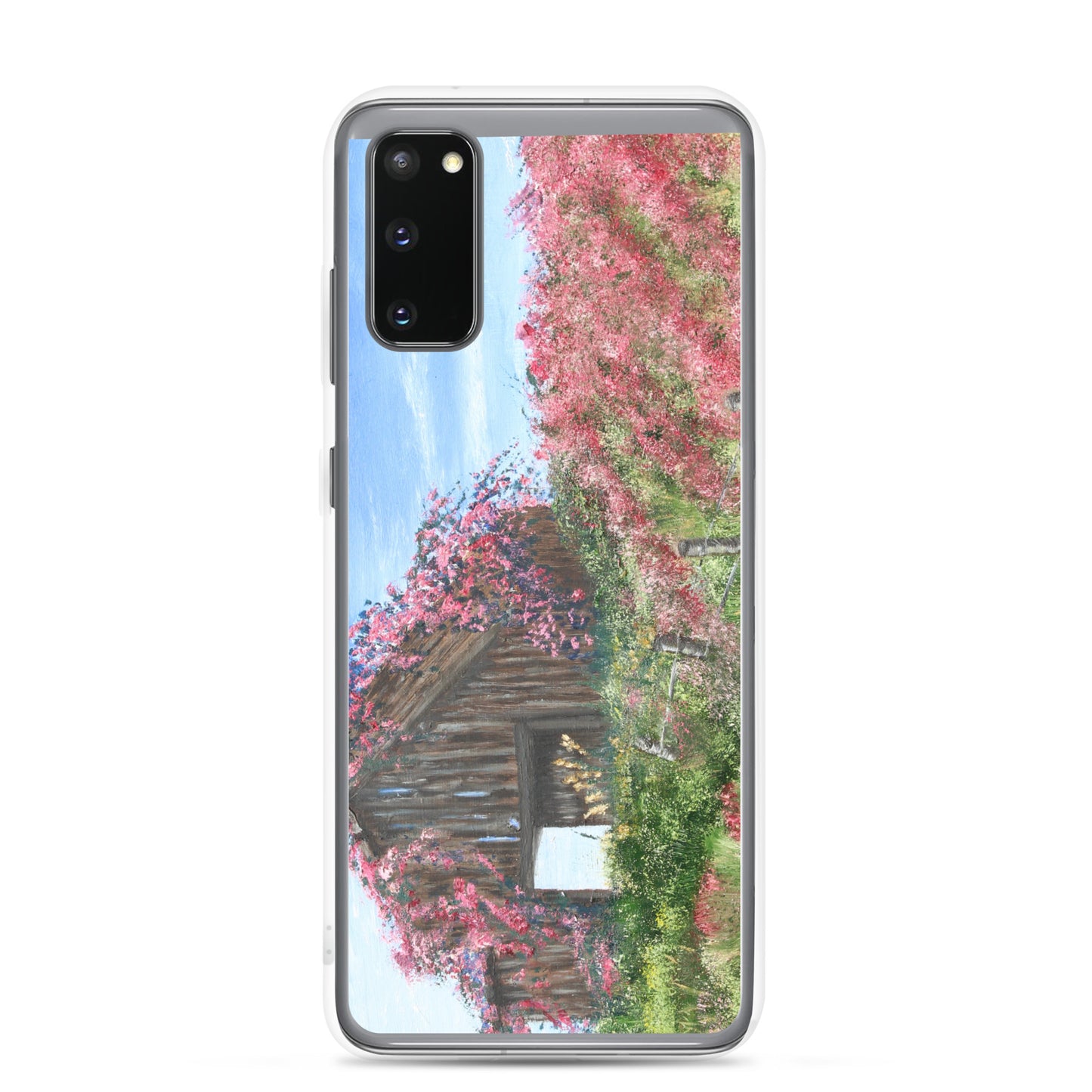 Clear Case for Samsung® Barn covered in roses