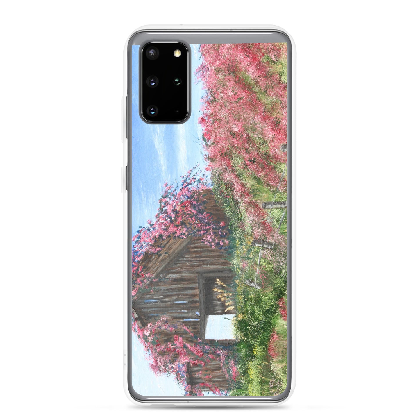 Clear Case for Samsung® Barn covered in roses