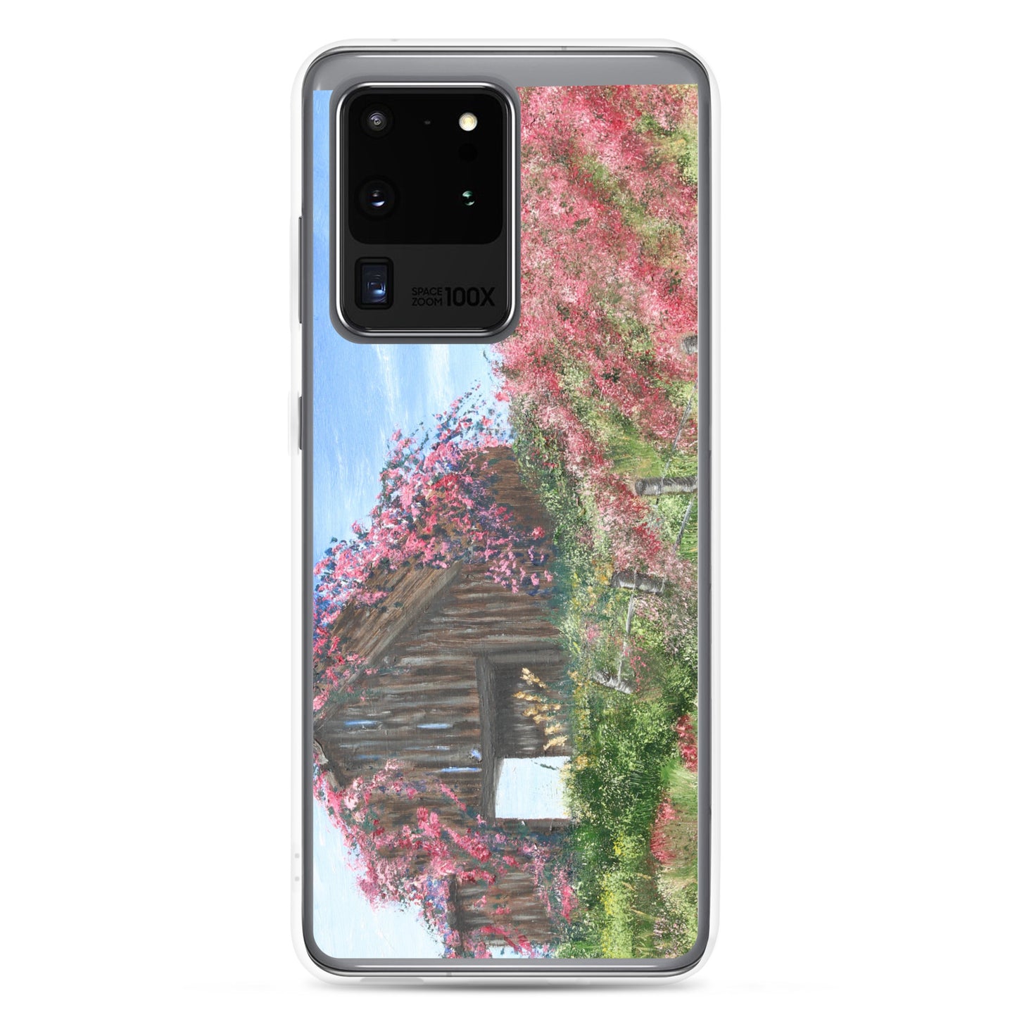 Clear Case for Samsung® Barn covered in roses