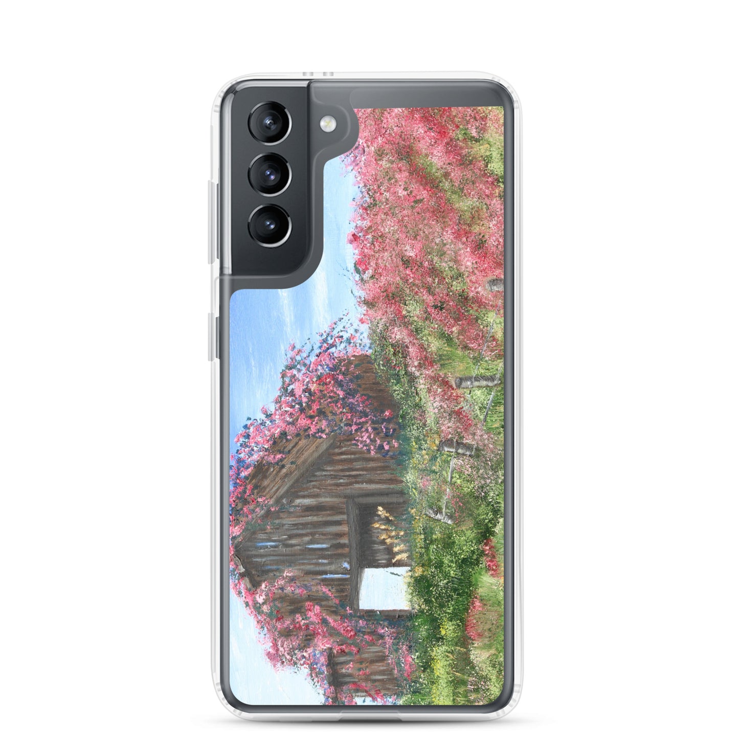 Clear Case for Samsung® Barn covered in roses