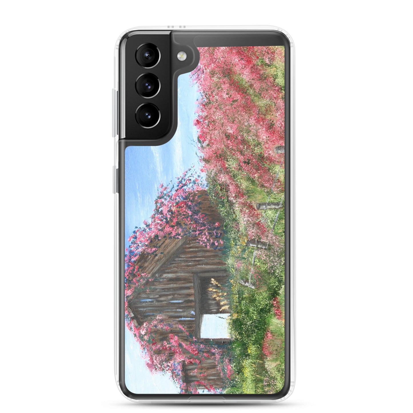 Clear Case for Samsung® Barn covered in roses