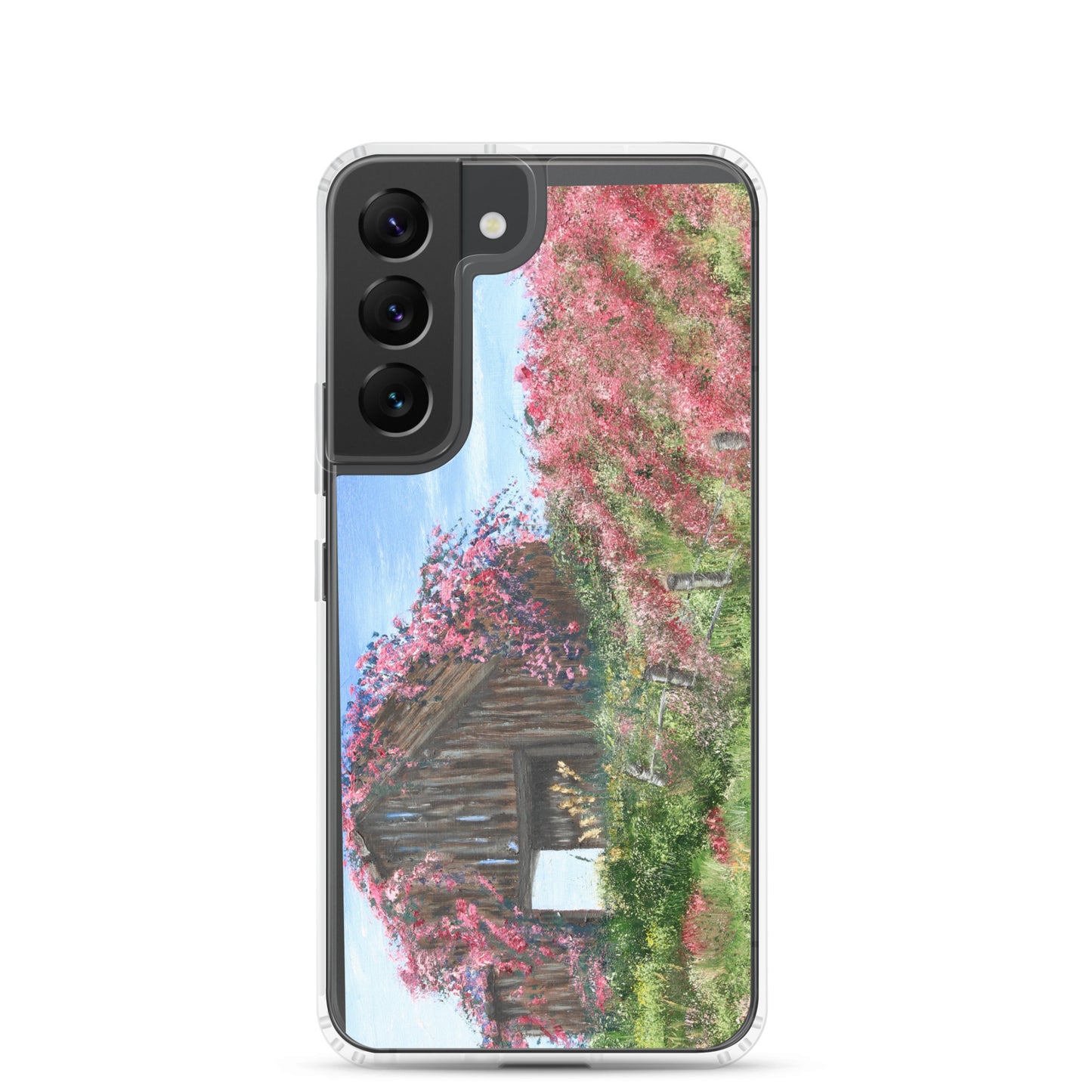 Clear Case for Samsung® Barn covered in roses