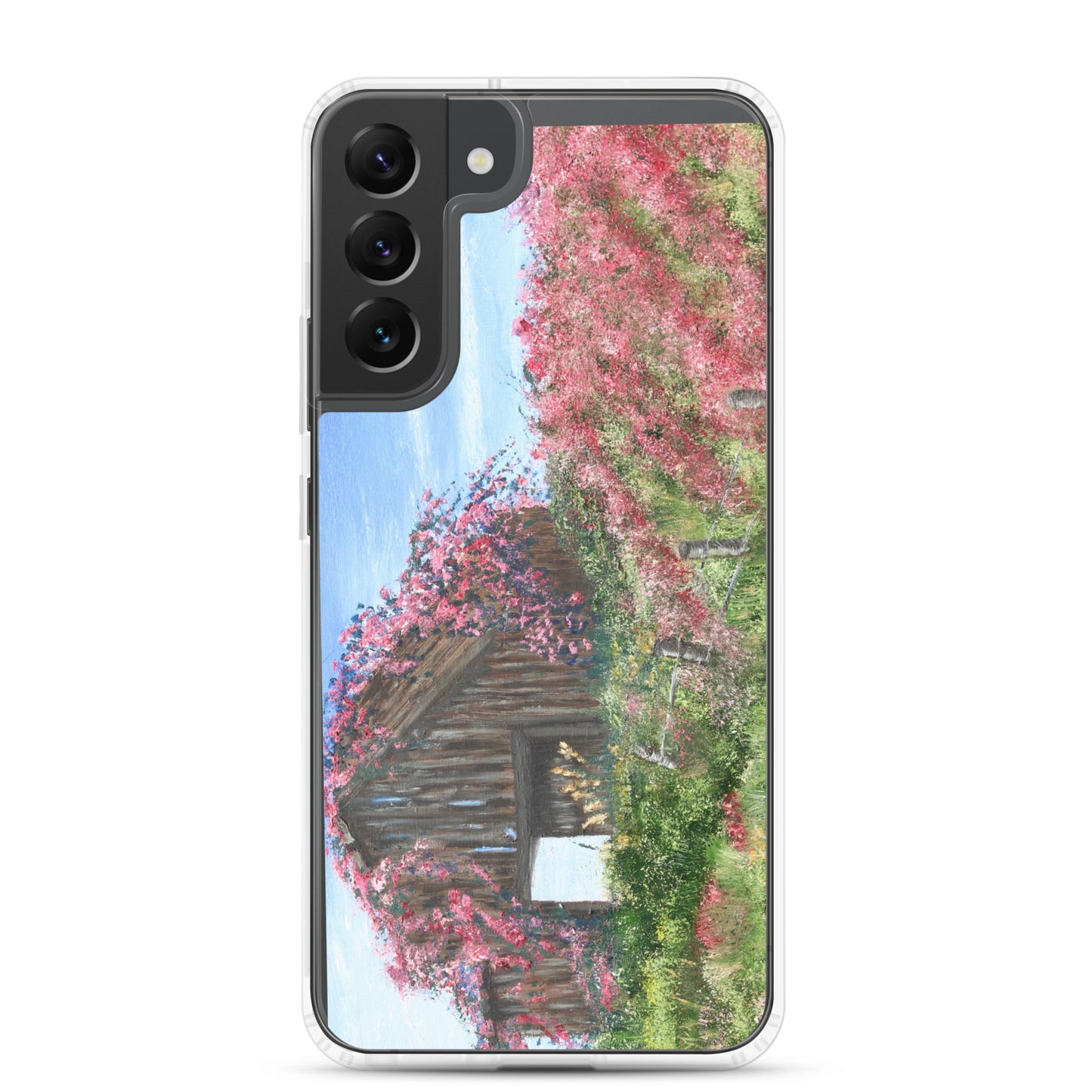 Clear Case for Samsung® Barn covered in roses