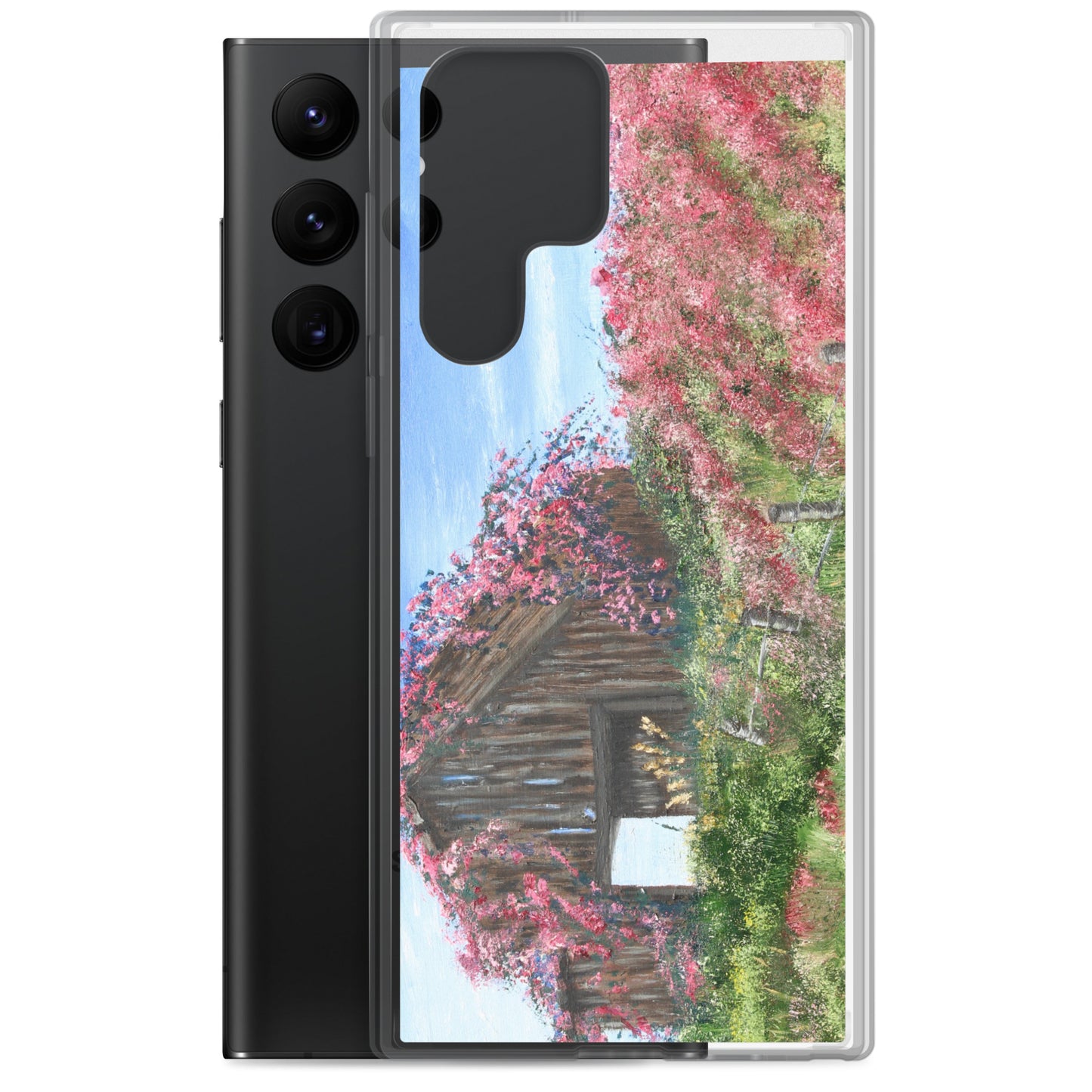 Clear Case for Samsung® Barn covered in roses