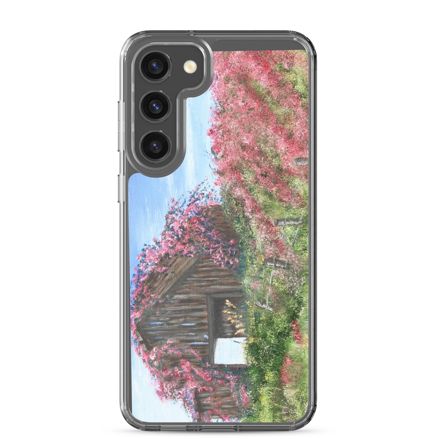 Clear Case for Samsung® Barn covered in roses