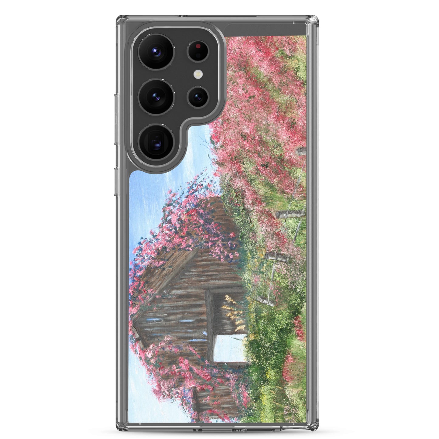 Clear Case for Samsung® Barn covered in roses