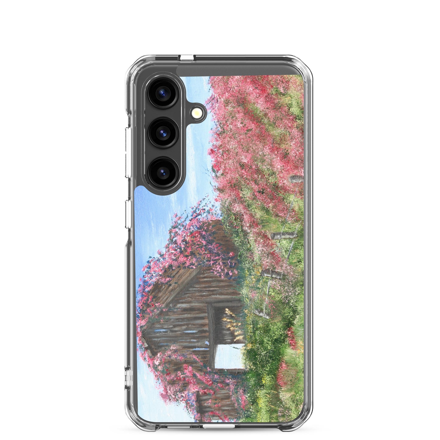 Clear Case for Samsung® Barn covered in roses