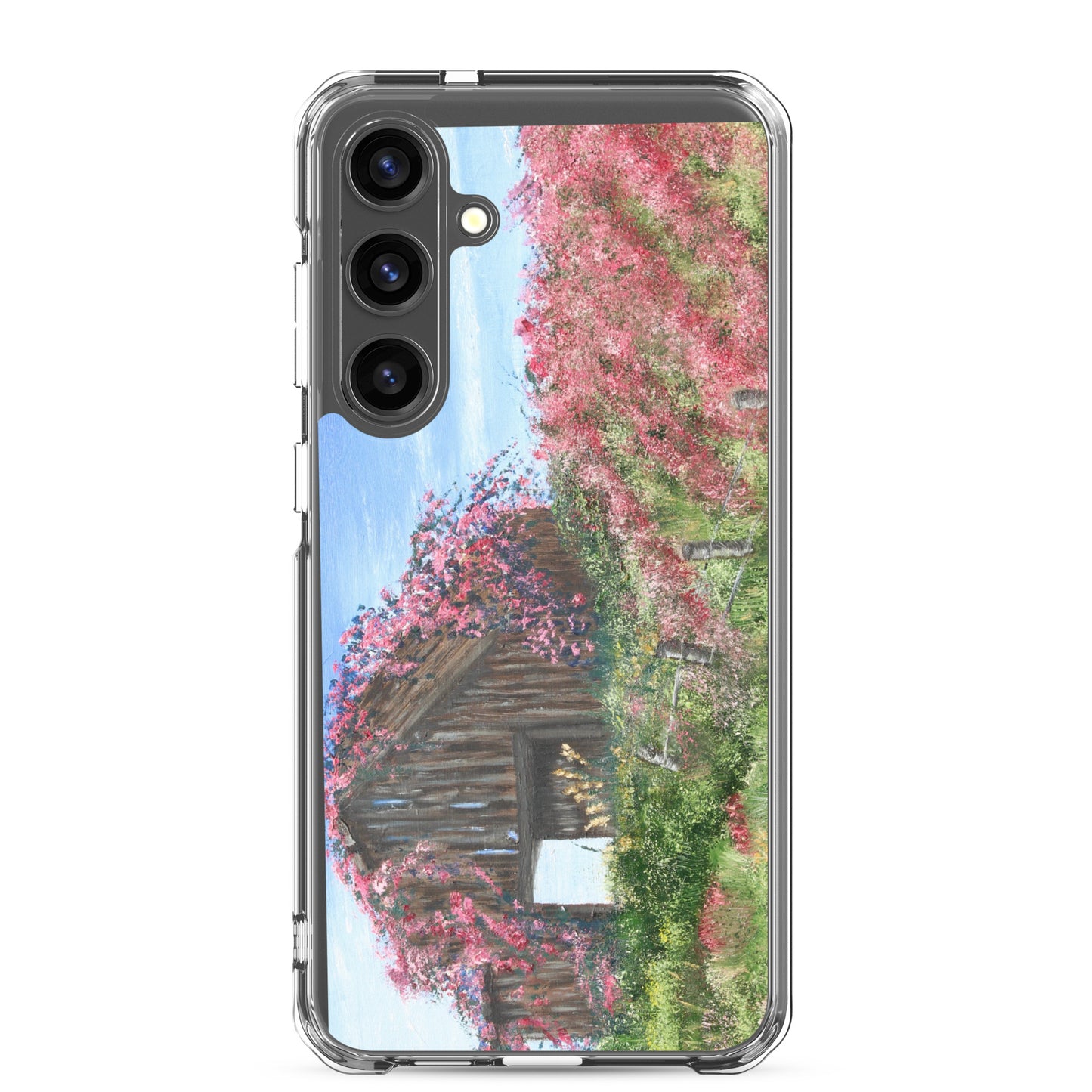 Clear Case for Samsung® Barn covered in roses