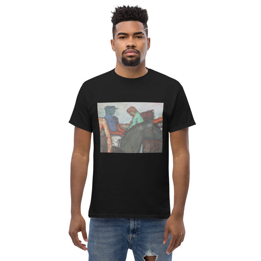 Men's classic t-shirt Degas study Jockeys on race horses