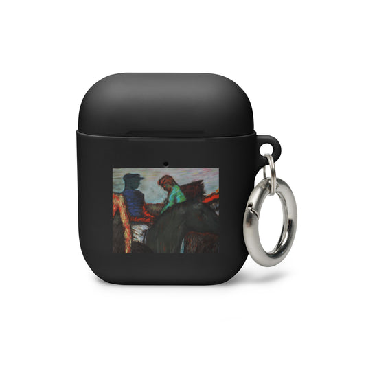 Rubber Case for ear pods Degas study Jockeys on race horses