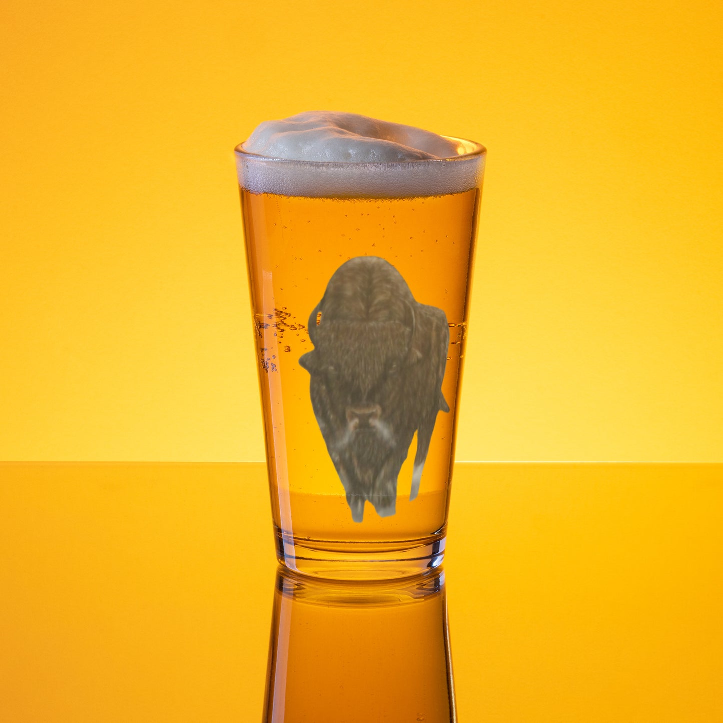 Shaker pint glass Bison