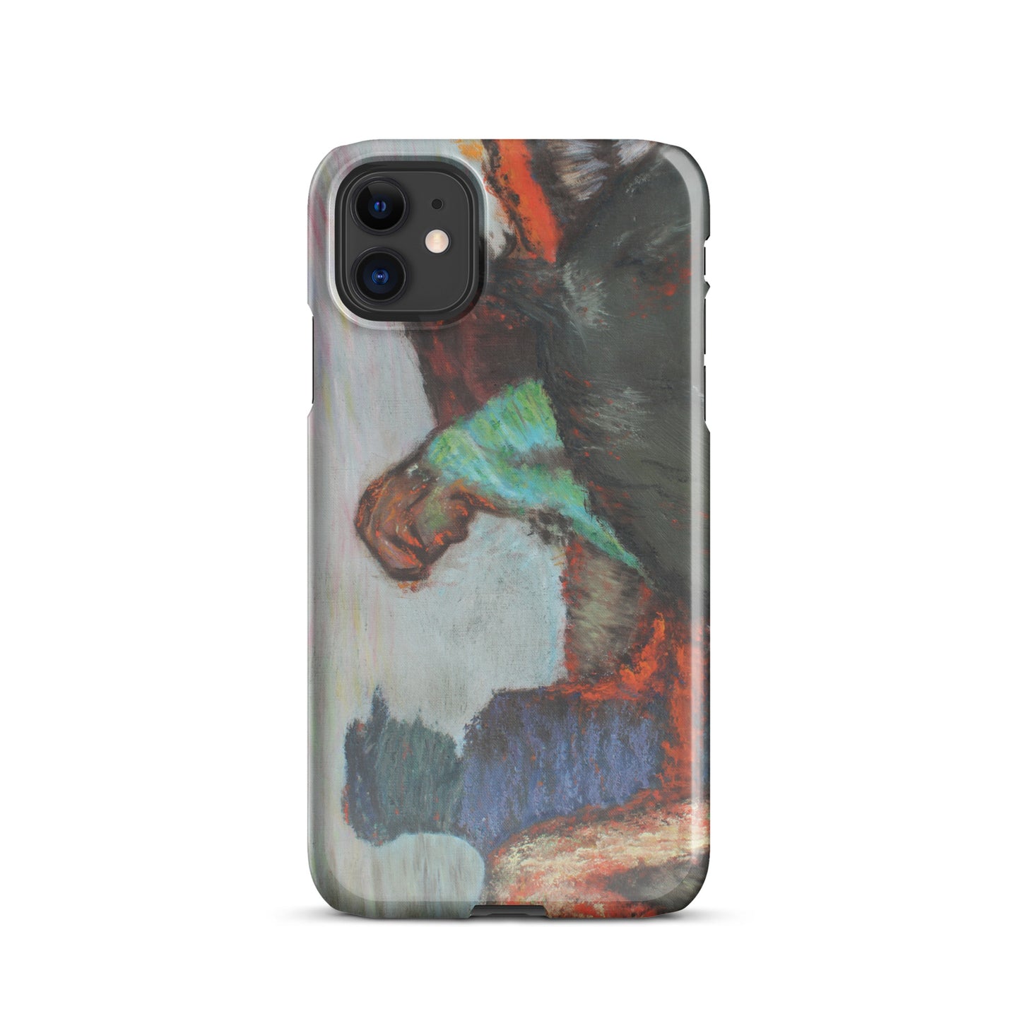 Snap case for iPhone® Degas study Jockeys on race horse