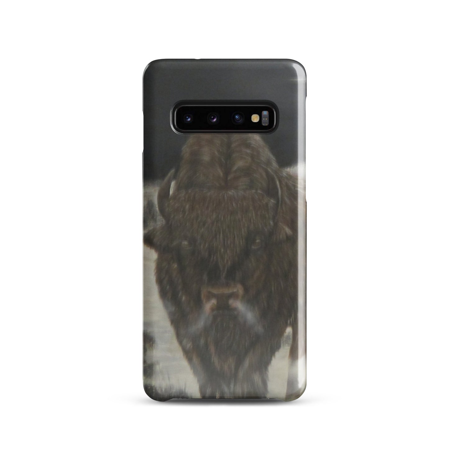 Snap Case for Samsung® with Bison Full Moon Art – Wildlife-Inspired Phone Cover