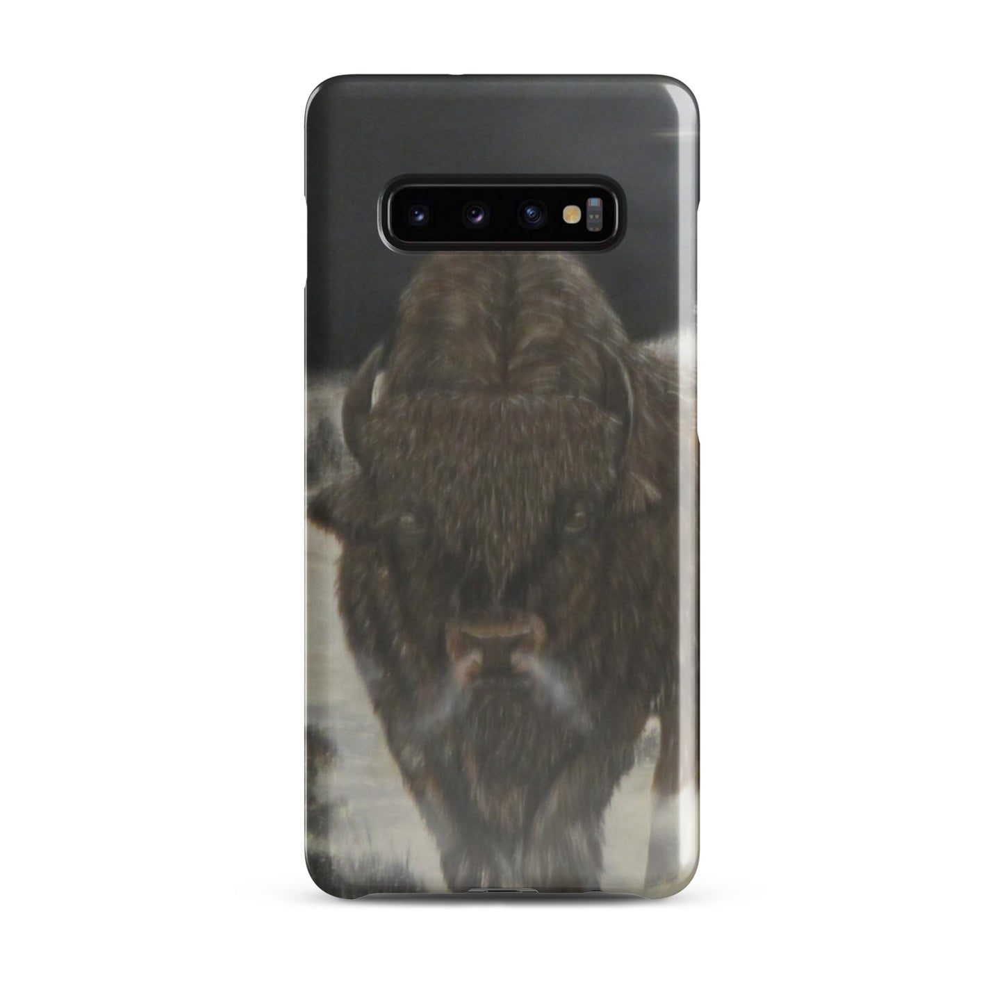 Snap Case for Samsung® with Bison Full Moon Art – Wildlife-Inspired Phone Cover