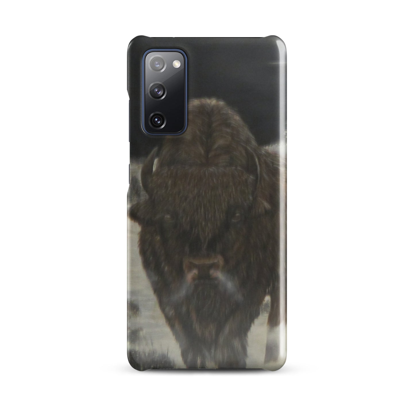 Snap Case for Samsung® with Bison Full Moon Art – Wildlife-Inspired Phone Cover