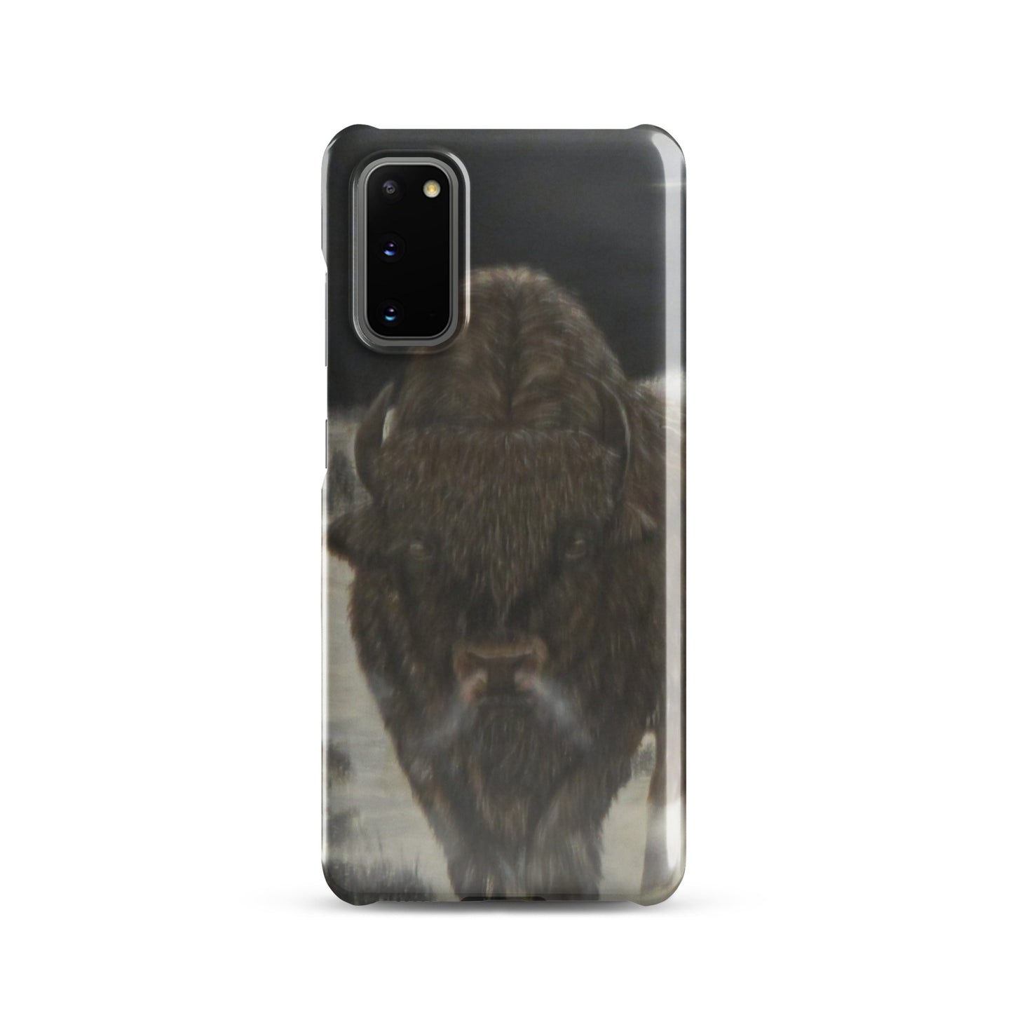 Snap Case for Samsung® with Bison Full Moon Art – Wildlife-Inspired Phone Cover