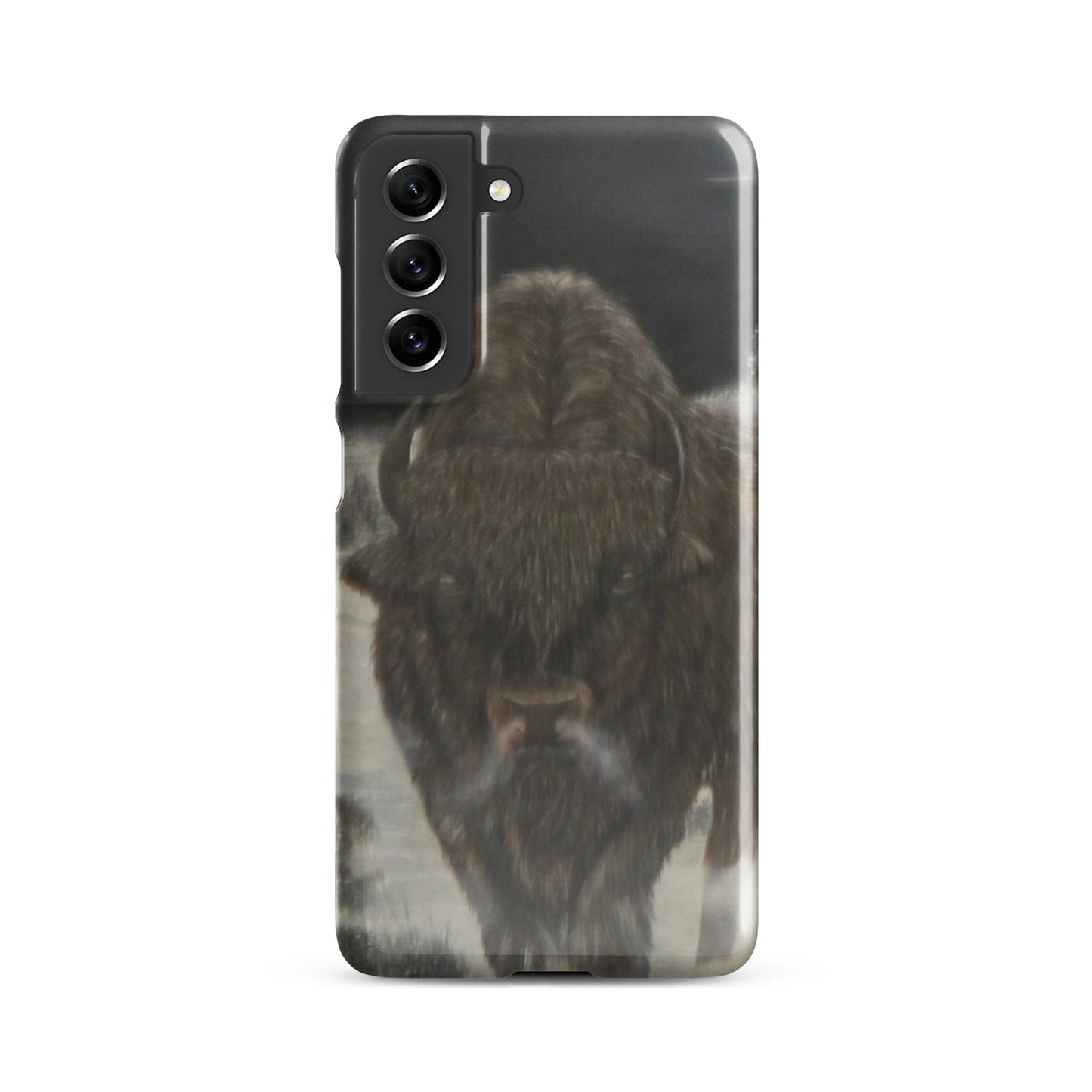 Snap Case for Samsung® with Bison Full Moon Art – Wildlife-Inspired Phone Cover