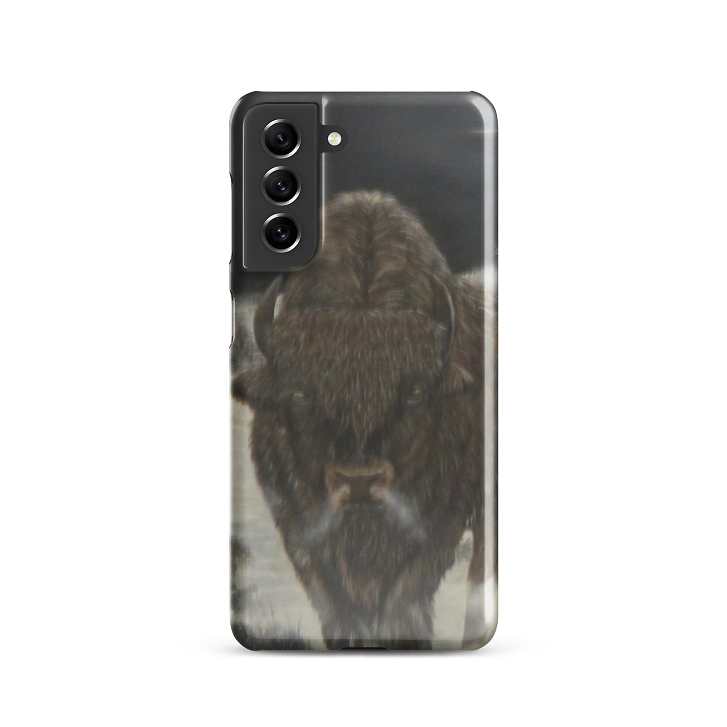 Snap Case for Samsung® with Bison Full Moon Art – Wildlife-Inspired Phone Cover