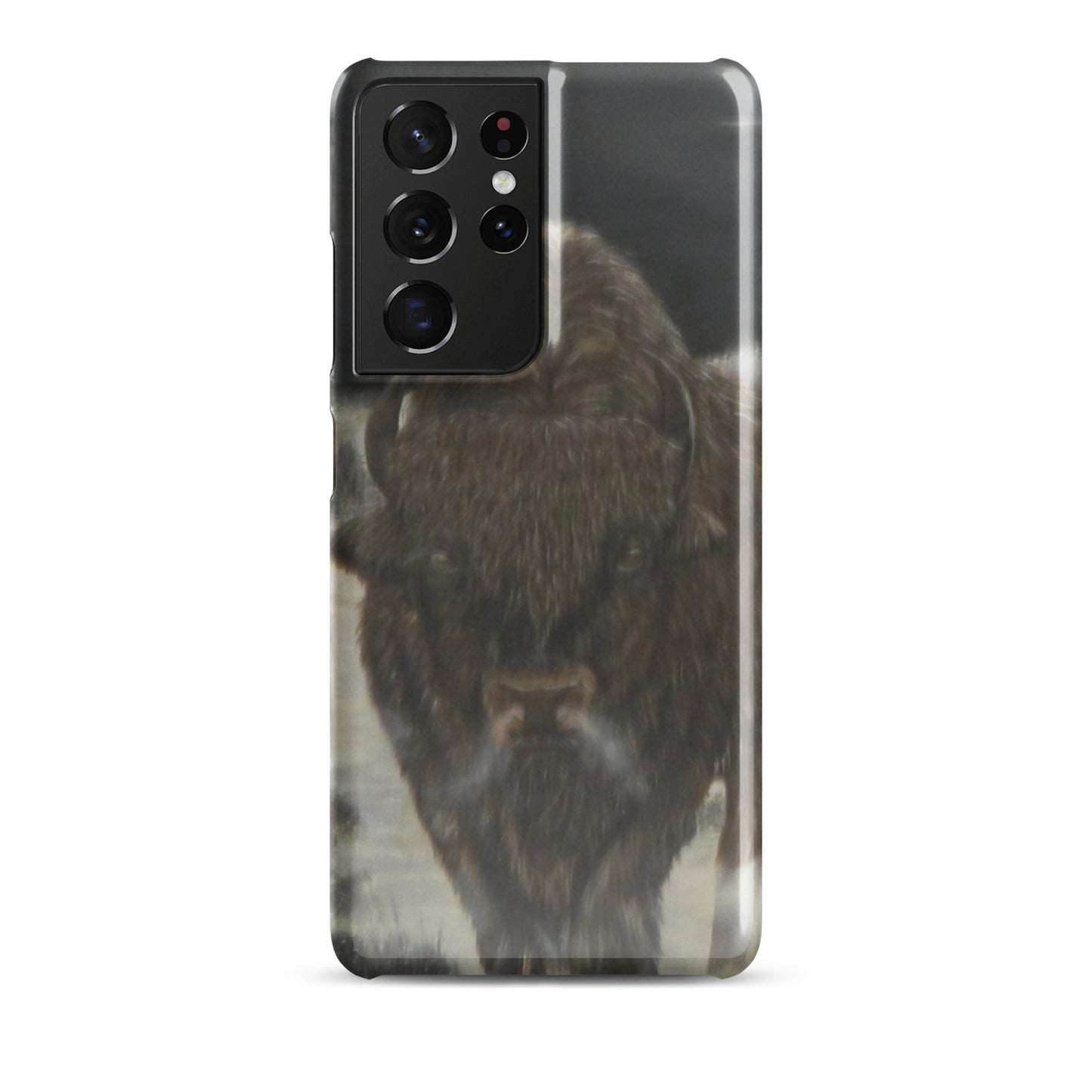 Snap Case for Samsung® with Bison Full Moon Art – Wildlife-Inspired Phone Cover