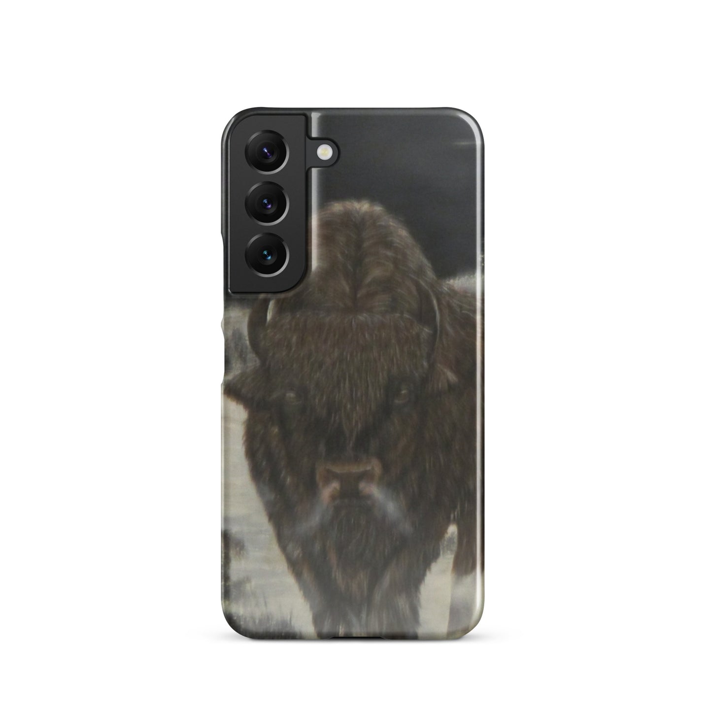 Snap Case for Samsung® with Bison Full Moon Art – Wildlife-Inspired Phone Cover