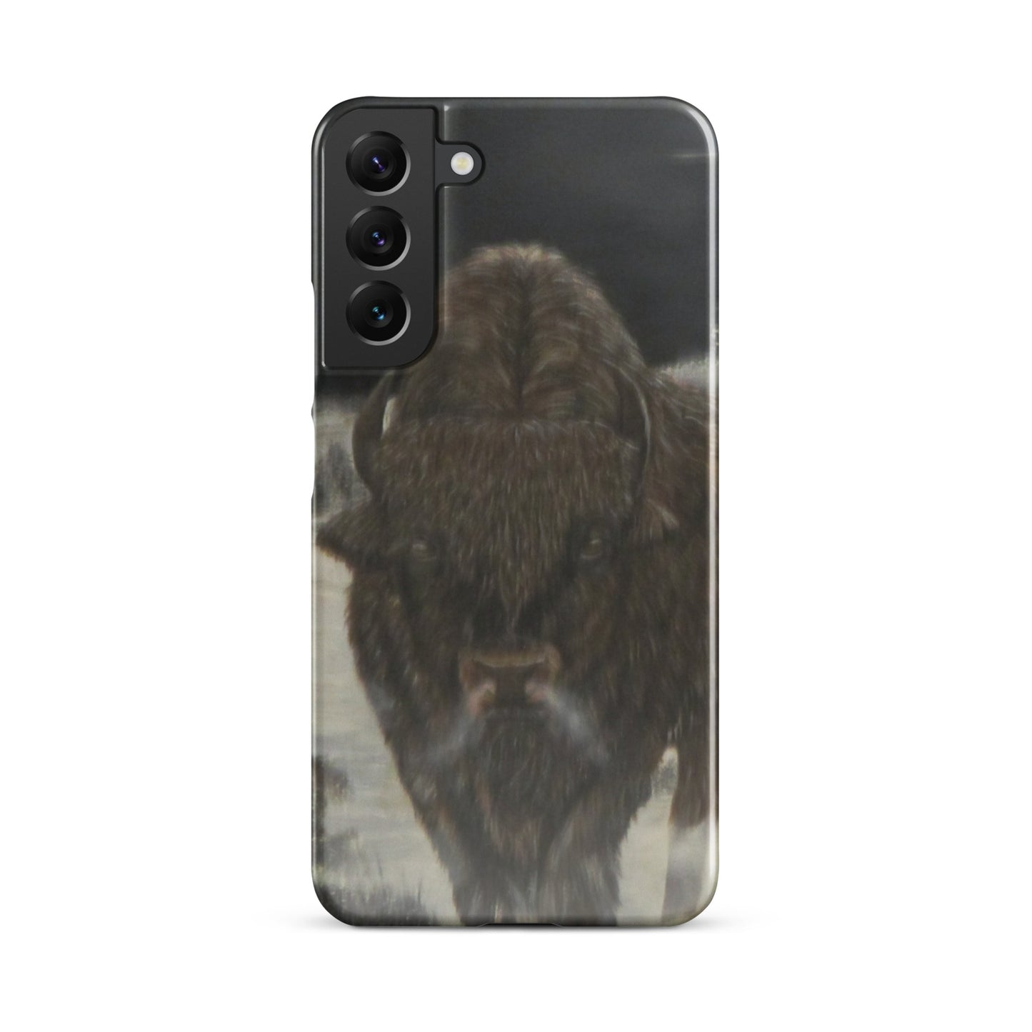 Snap Case for Samsung® with Bison Full Moon Art – Wildlife-Inspired Phone Cover