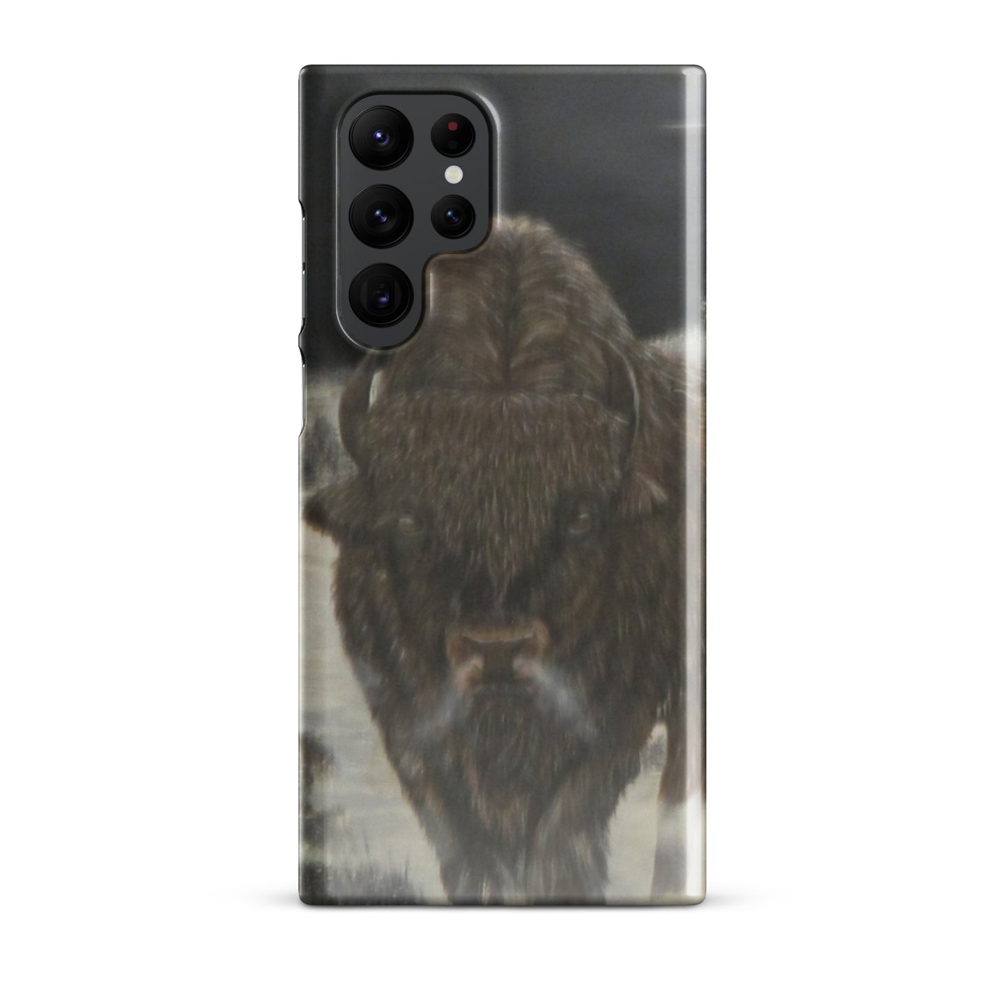 Snap Case for Samsung® with Bison Full Moon Art – Wildlife-Inspired Phone Cover