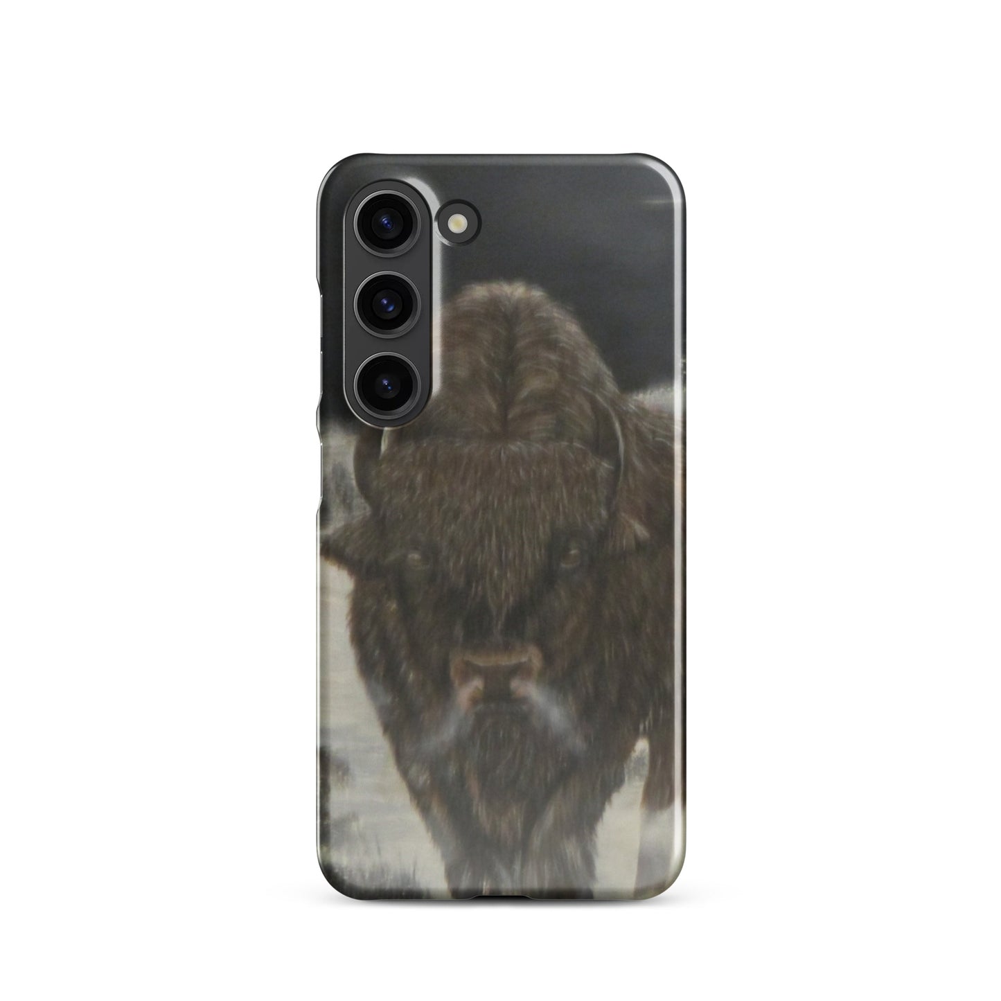 Snap Case for Samsung® with Bison Full Moon Art – Wildlife-Inspired Phone Cover